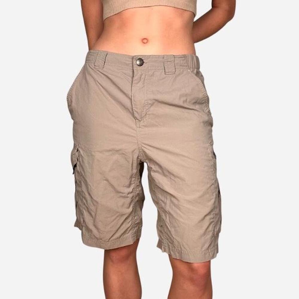 Columbia tan cargo hiking shorts - 30W 10L